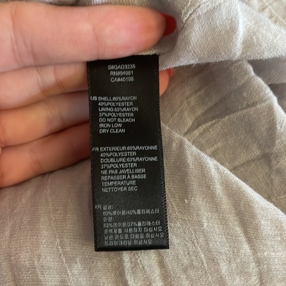 Fantastic embroidered like linen dress with satin details maxi dress - Picture 9 of 10